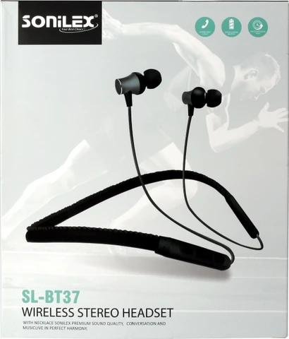 SOniLEX SL-BT37 Sports Neckband Earphones -music/calls controls -Gold Bluetooth Headset (Gold, In the Ear)